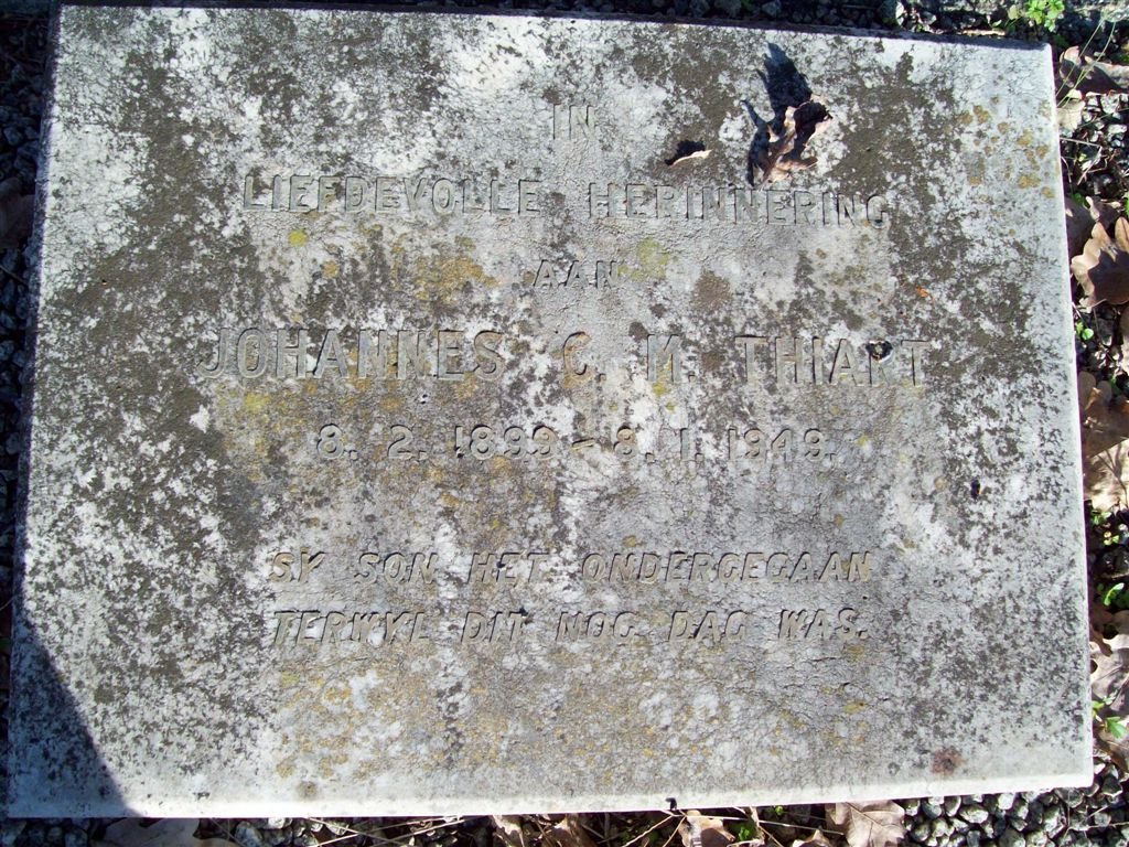 THIART Johannes C.M. 1899-1949