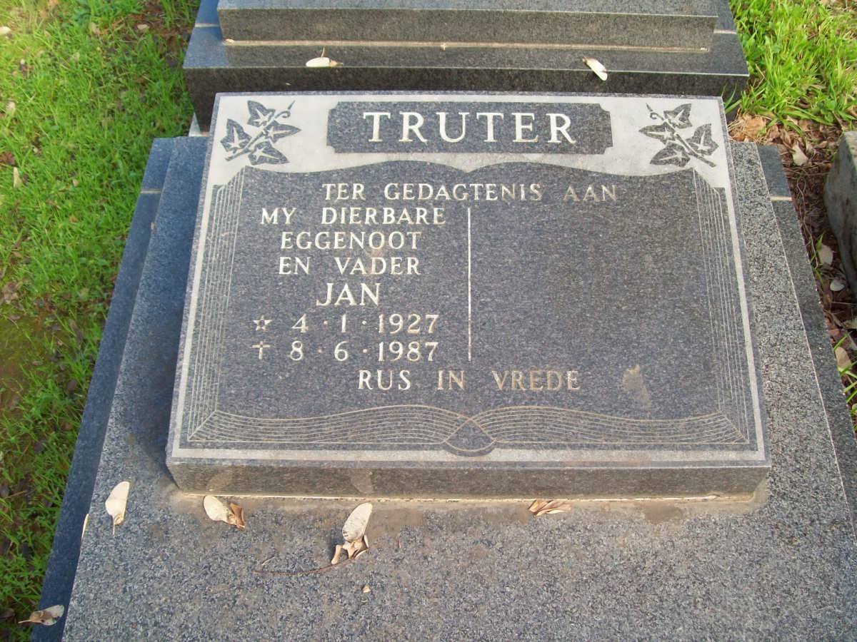 TRUTER Jan 1927-1987