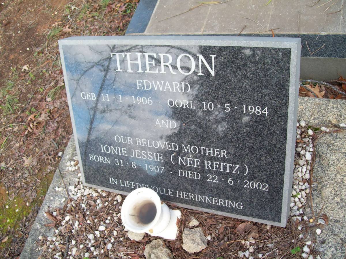 THERON Edward 1906-1984 &amp; Ionie Jessie REITZ 1907-2002