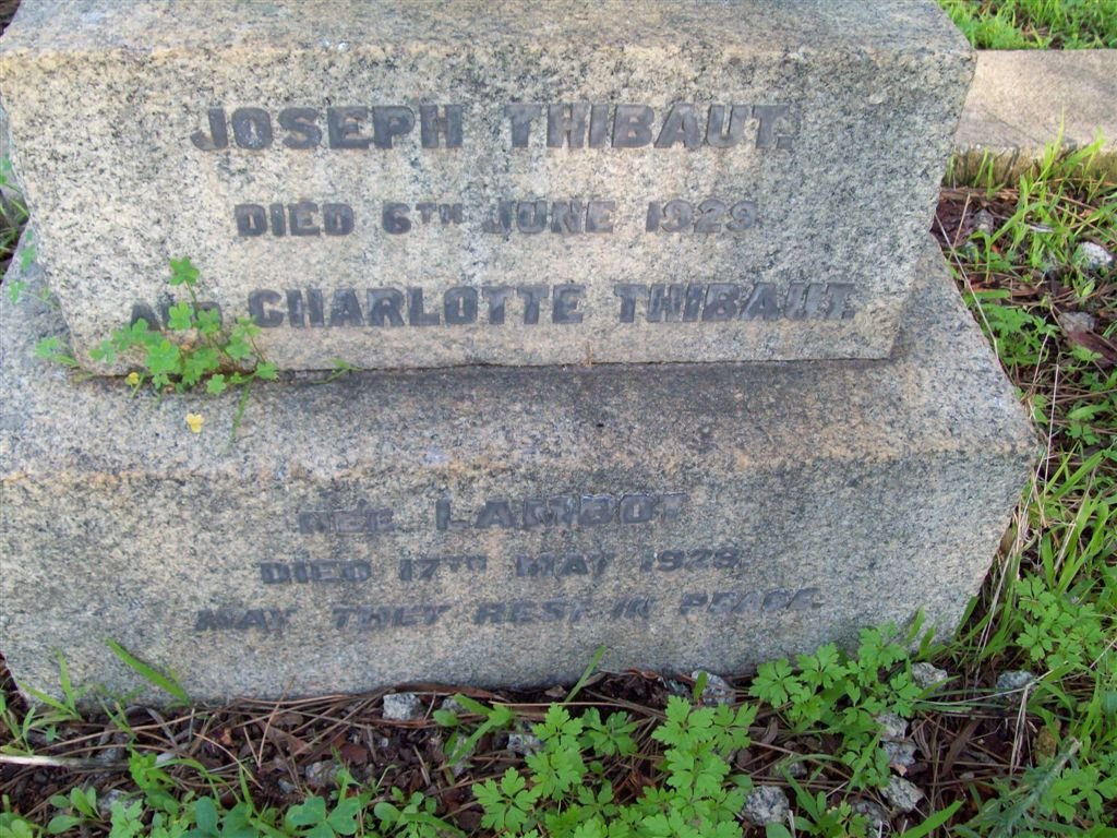 THIBALT Joseph -1929 &amp; Charlotte LAMBOT -1928