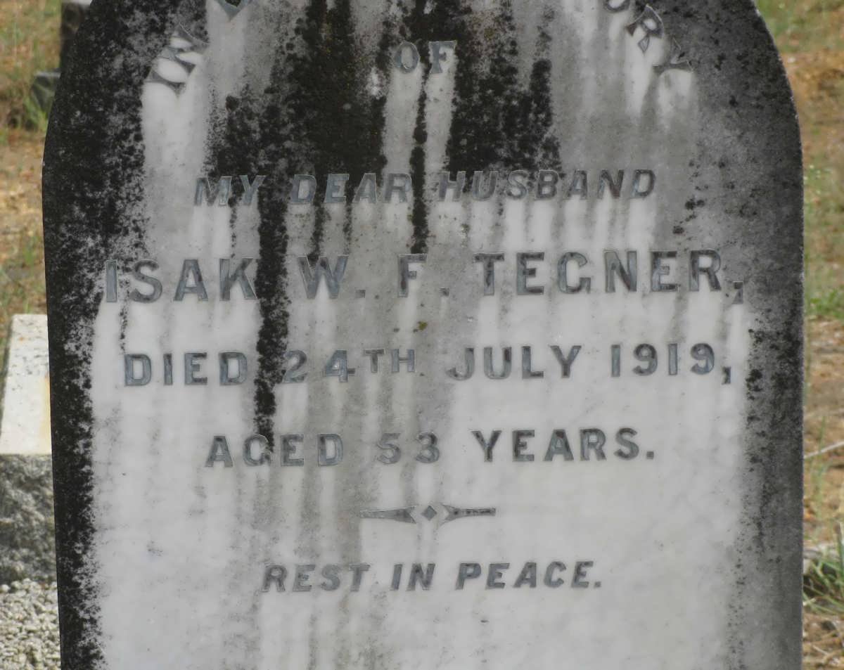 TEGNER Isak W. -1919