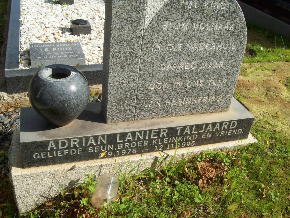 TALJAARD Adrian Lanier 1976-1995