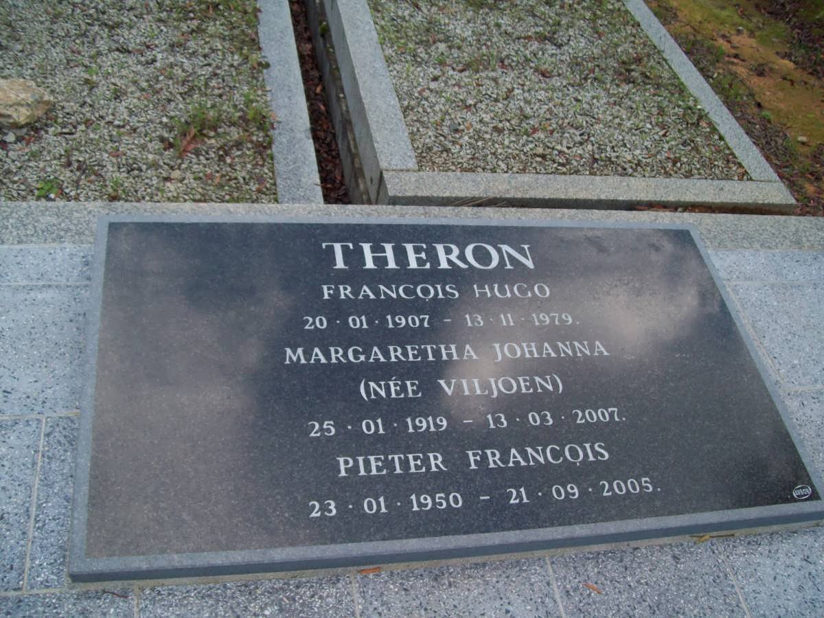 THERON Francois Hugo 1907-1979 &amp; Margaretha Johanna VILJOEN 1919-2007 :: THERON Pieter Francois 1950-2005