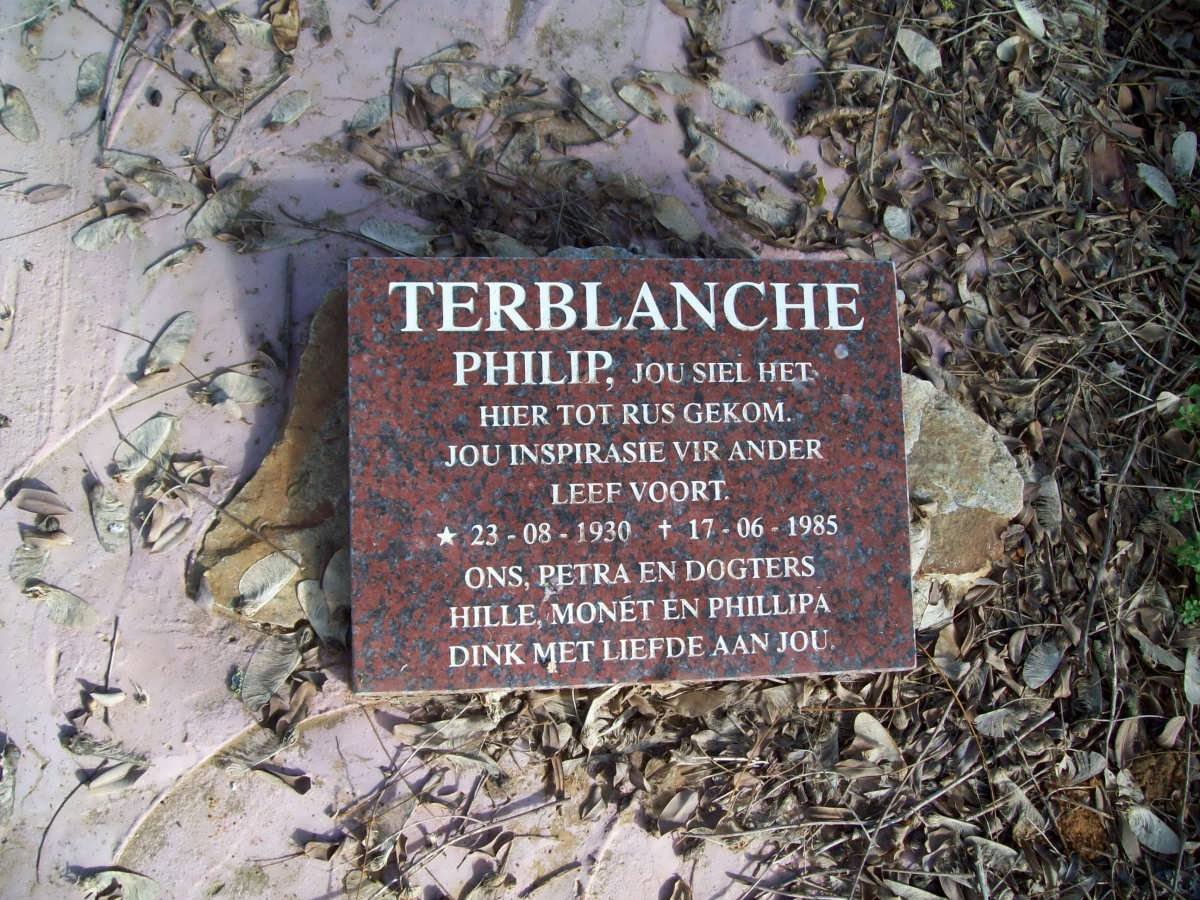 TERBLANCHE Philip 1930-1985