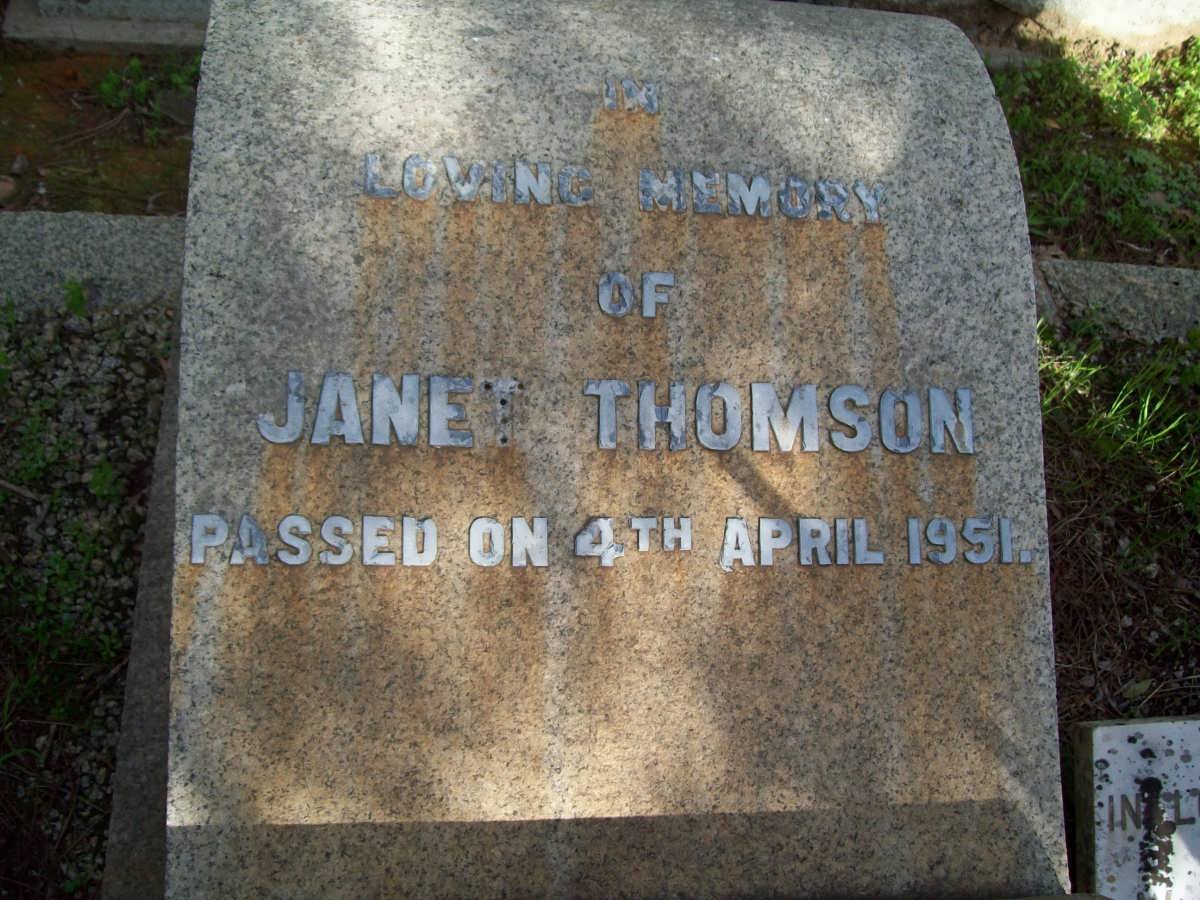 THOMSON Janet -1951