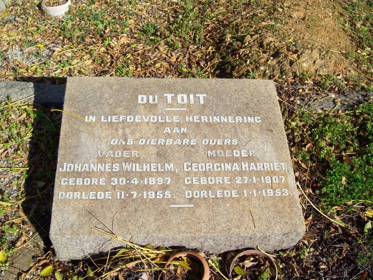 TOIT Johannes Wilhelm, du 1897-1955 &amp; Georgina Harriet 1907-1953