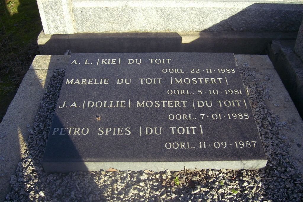 TOIT, du :: MOSTERT :: SPIES