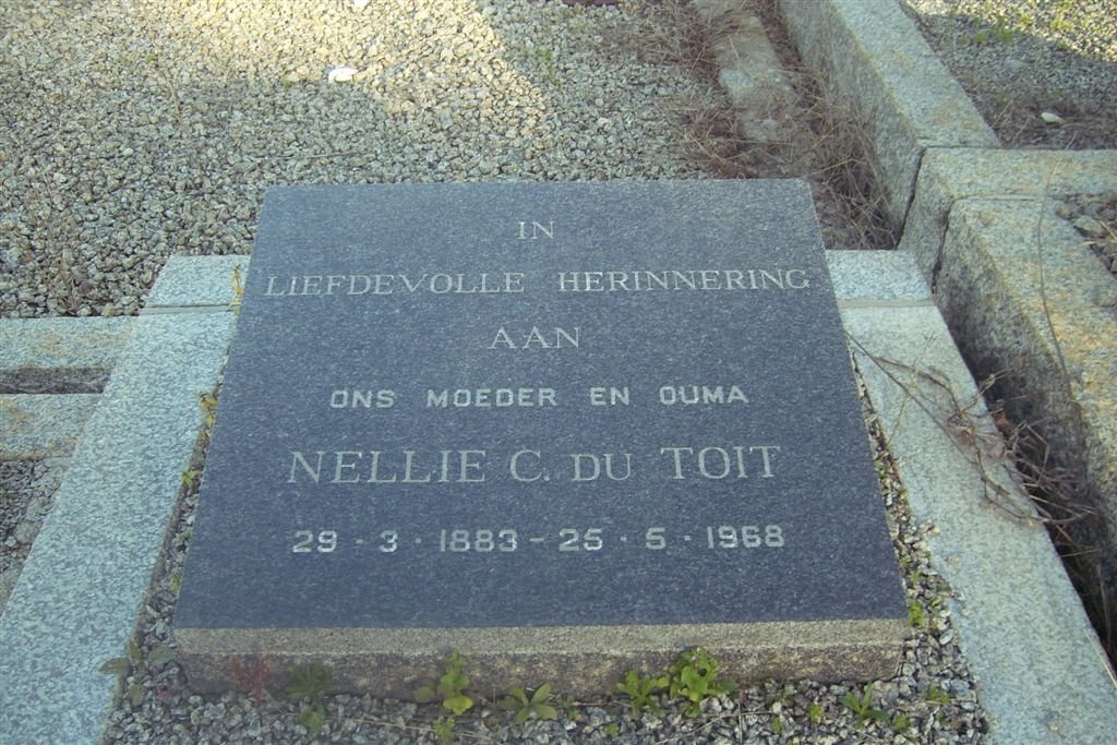 TOIT Nellie C., du 1883-1968
