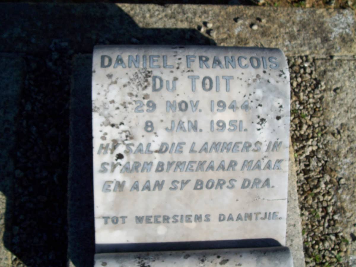 TOIT Daniel Francois, du 1944-1951