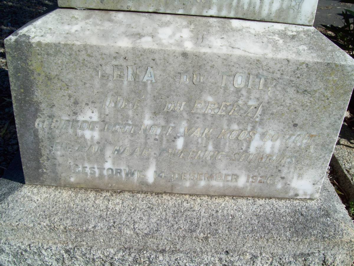 TOIT Lena, du nee DU PREEZ -1926