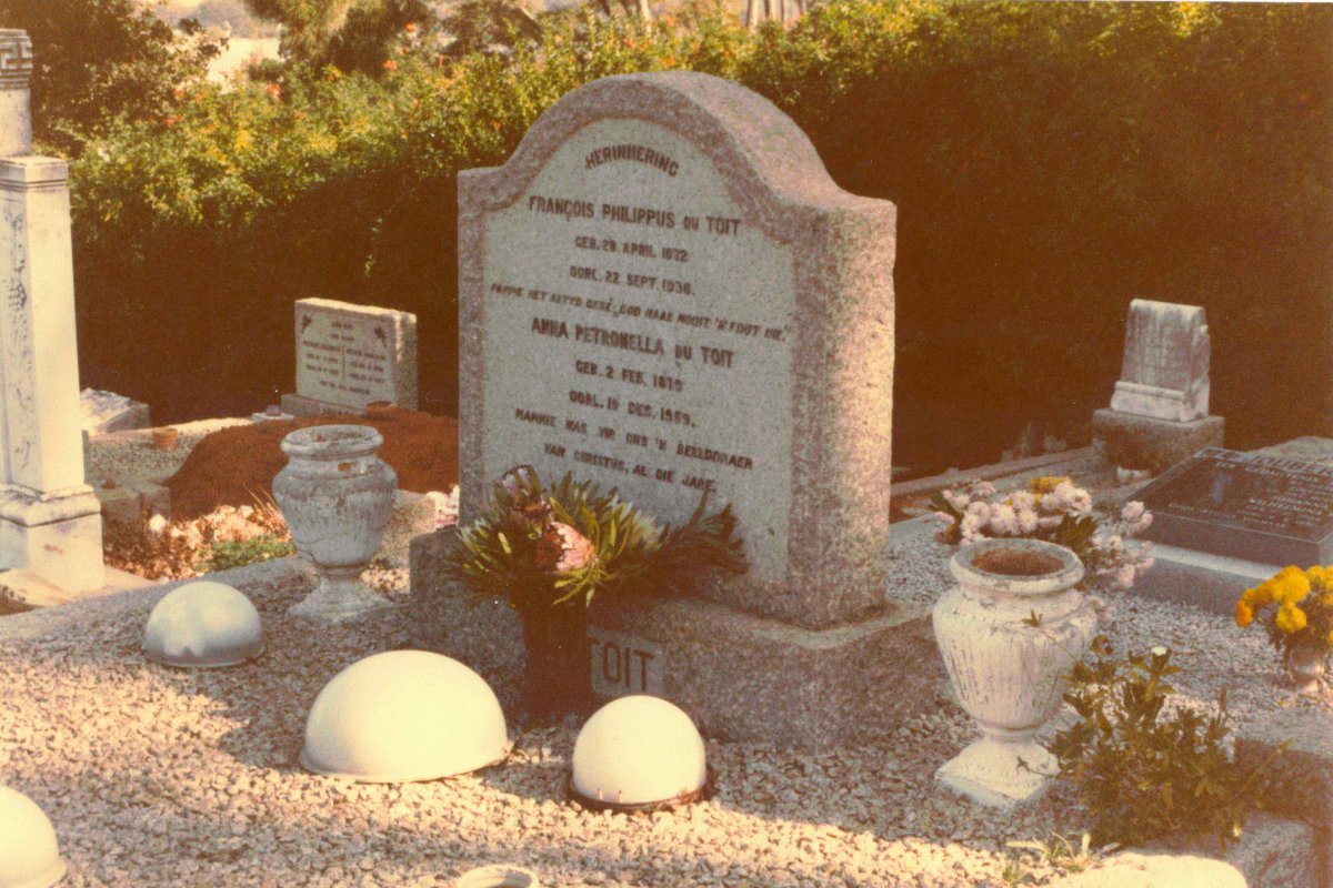 TOIT Francois Philippus, du 1872-1936 &amp; Anna Petronella DEMPERS 1879-1959
