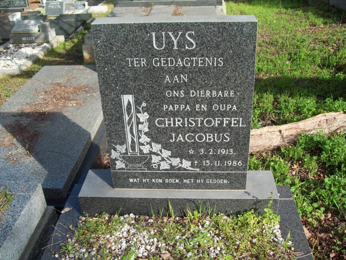 UYS Christoffel Jacobus 1913-1986