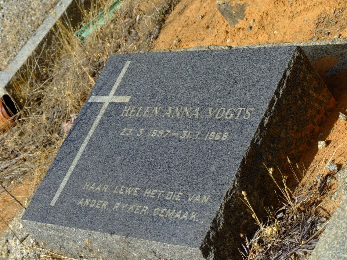 VOGTS Helen Anna 1897-1968