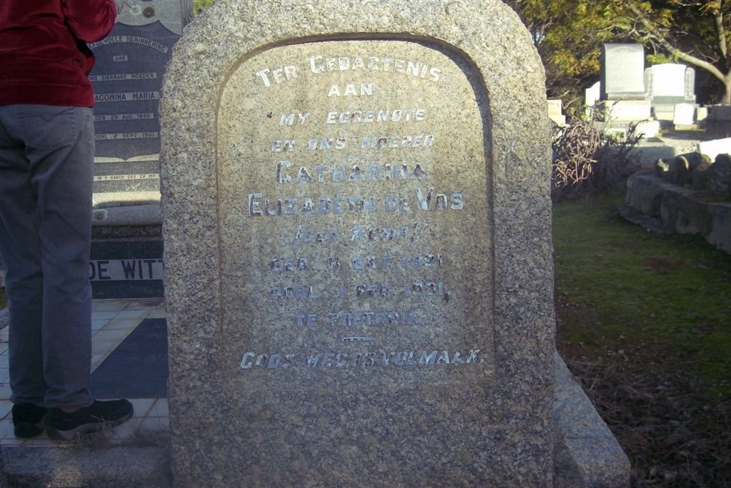 VOS Catharina Elizabeth, de 1891-1931