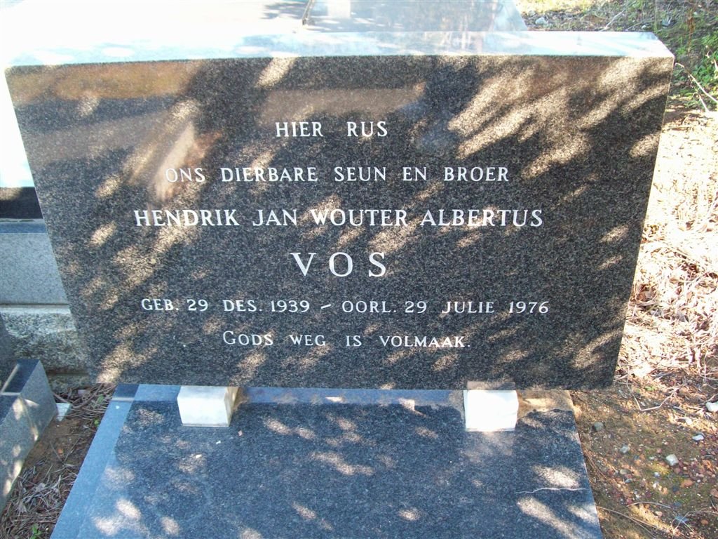 VOS Hendrik Jan Wouter Albertus 1939-1976