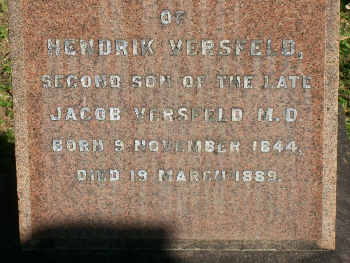 VERSFELD Hendrik 1844-1889