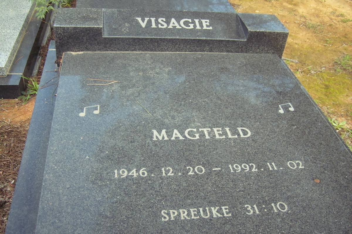 VISAGIE Magteld 1946-1992