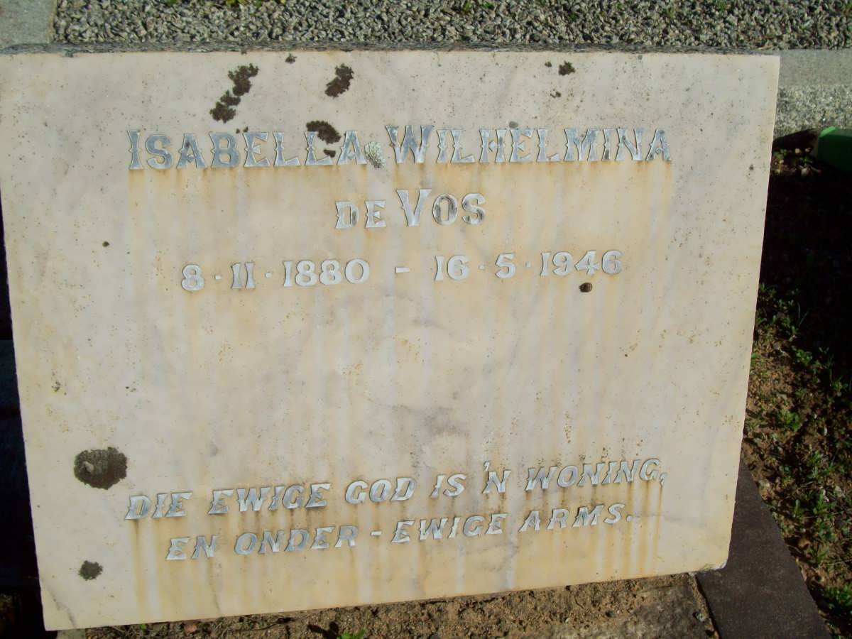 VOS Isabella Wilhelmina, de 1880-1946