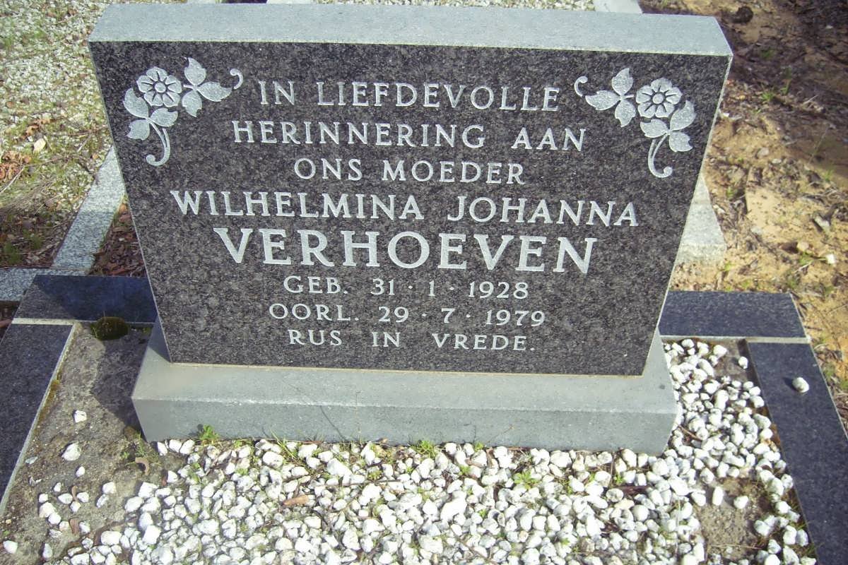 VERHOEVEN Wilhelmina Johanna 1928-1979