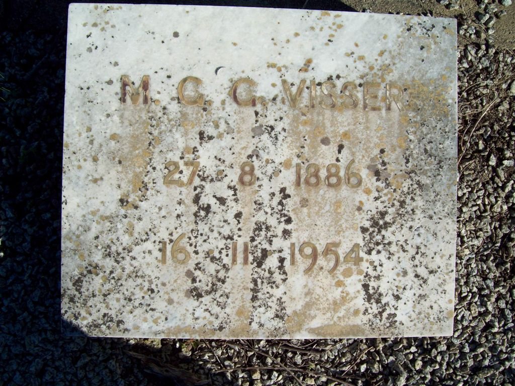 VISSER M.G.C. 1886-1954