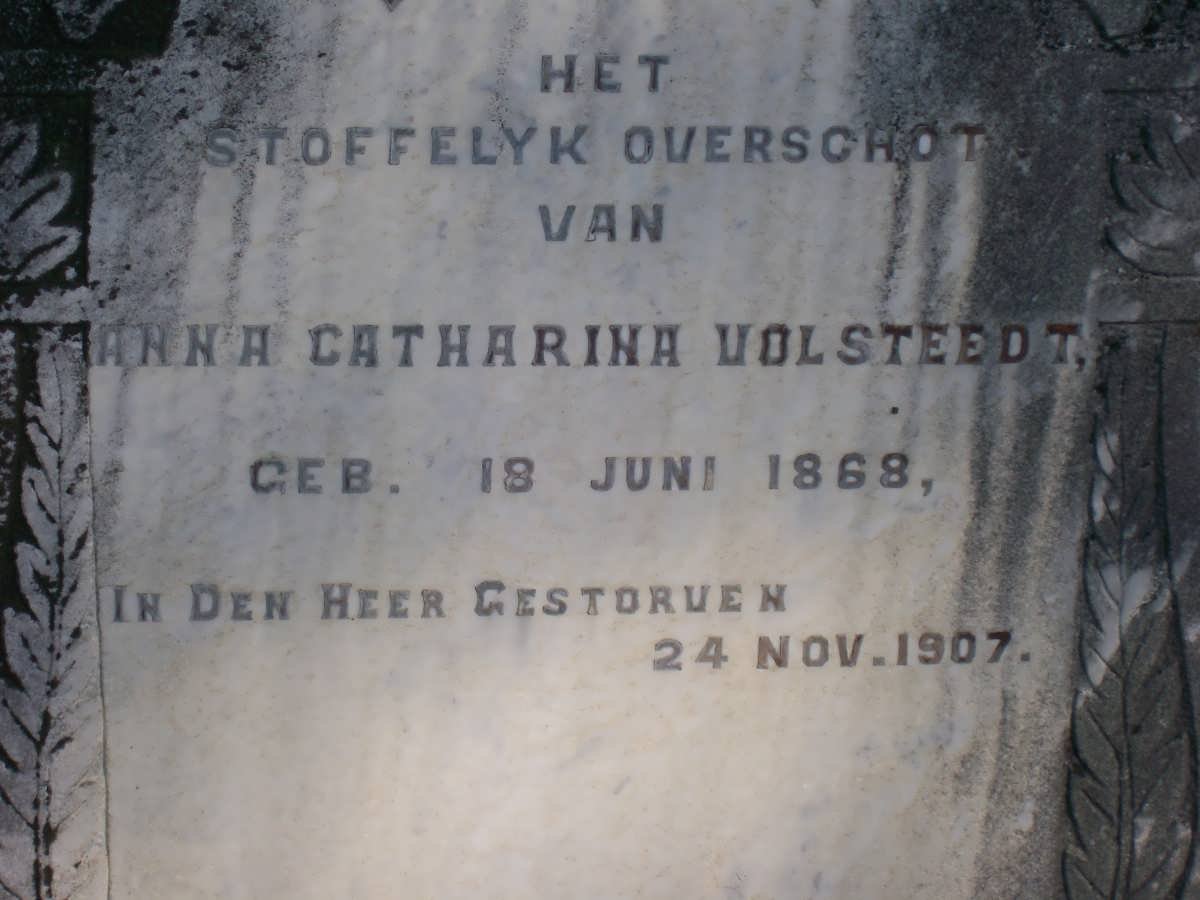 VOLSTEEDT Anna Catharina 1868-1904