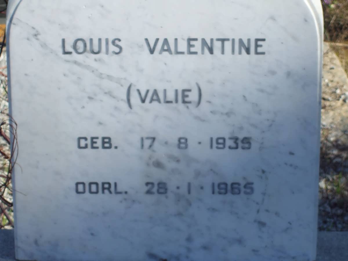 VALENTINE Louis 1935-1965