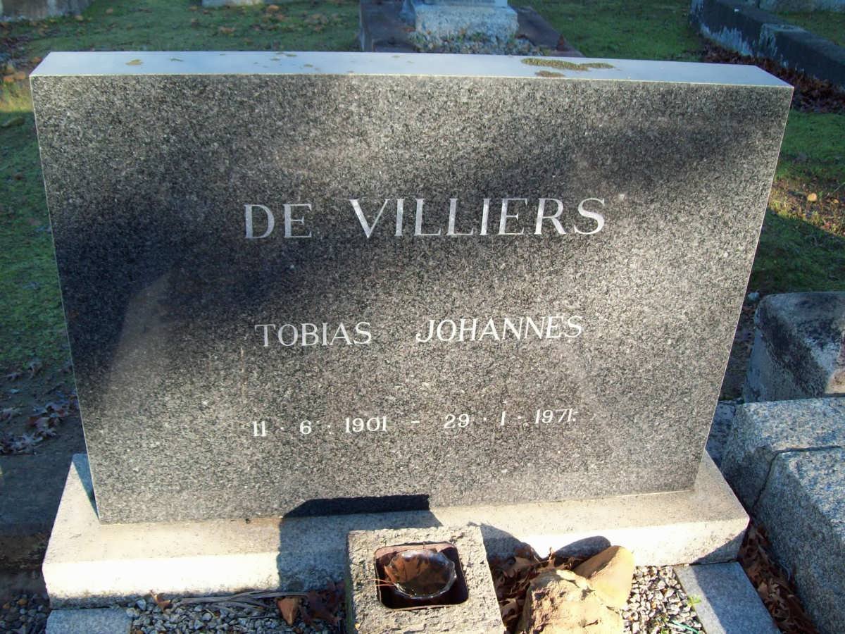 VILLIERS Tobias Johannes, de 1901-1971