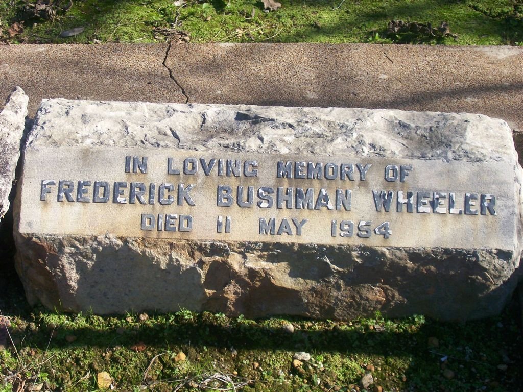 WHEELER Frederick Bushman -1954