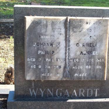 WYNGAARDT Johannes Philip -1953 &amp; Cornelia Machael -1955