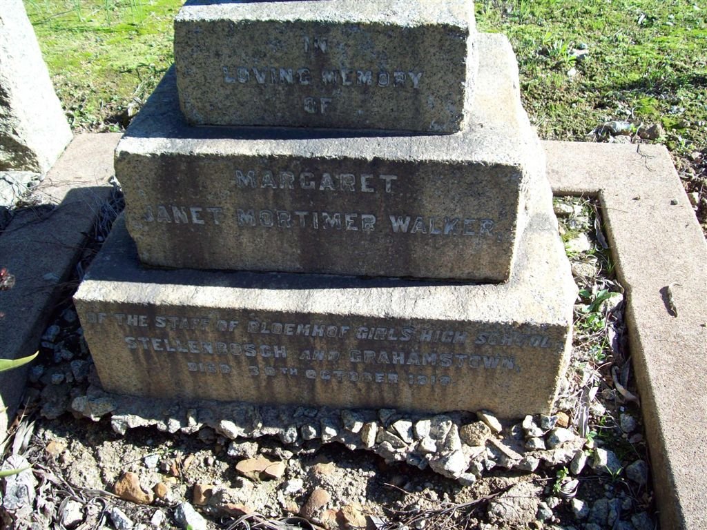 WALKER Margaret Janet Mortimer -1918