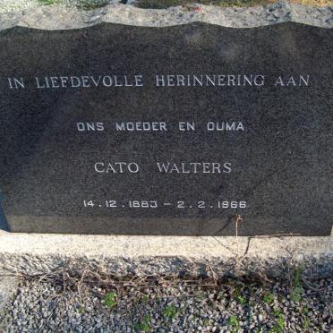 WALTERS Cato 1883-1966