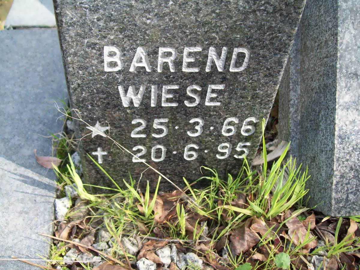 WIESE Barend 1966-1995
