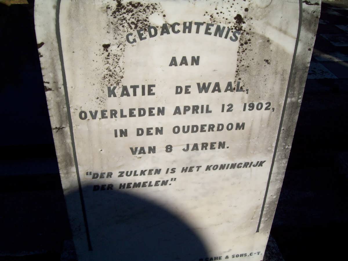 WAAL Katie, de -1902