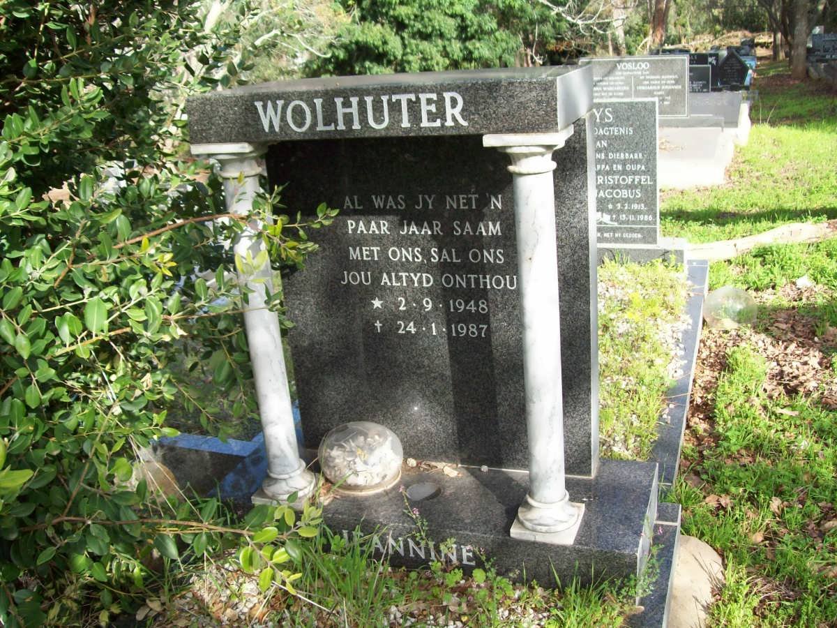 WOLHUTER Jeannine 1948-1987