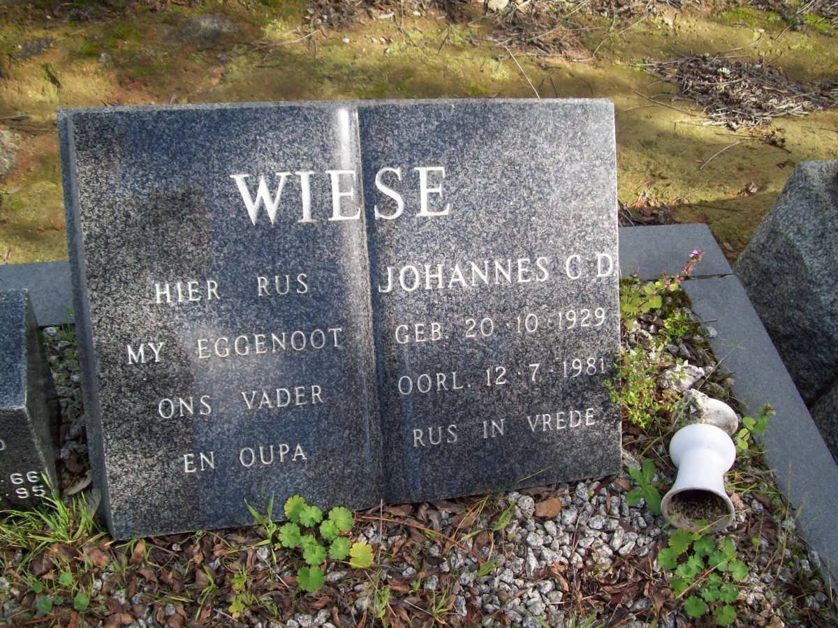 WIESE Johannes C.D. 1929-1981