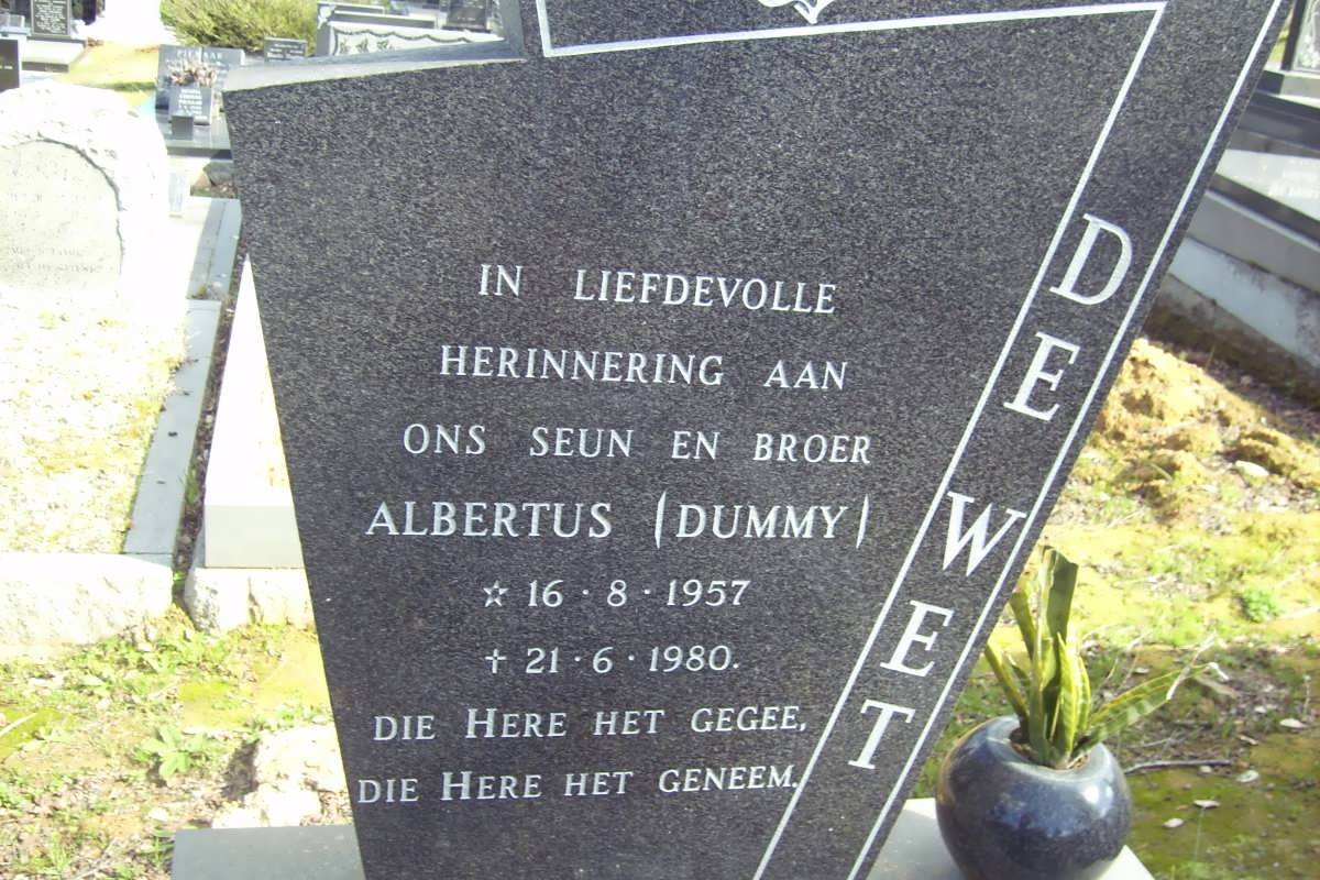 WET Albertus, de 1957-1980