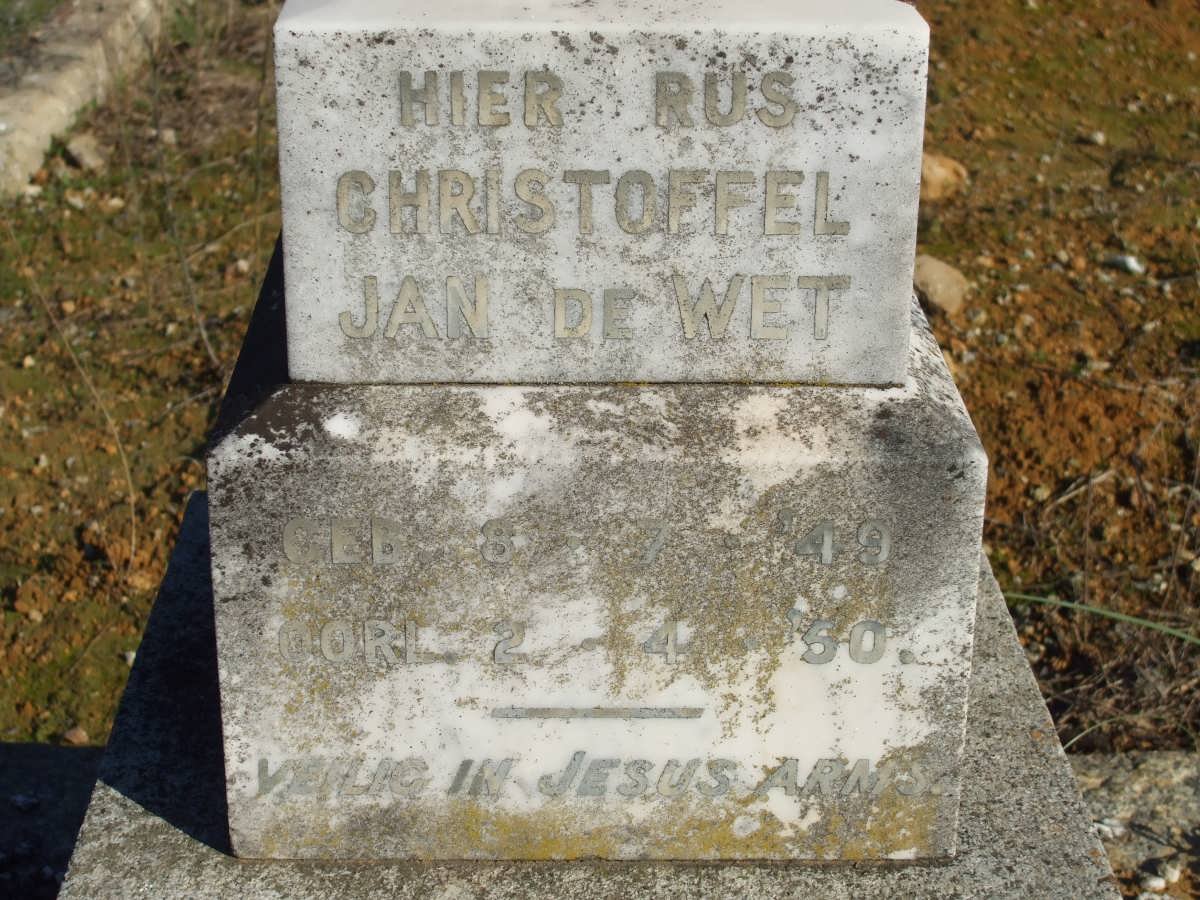 WET Christoffel Jan, de 1949-1950