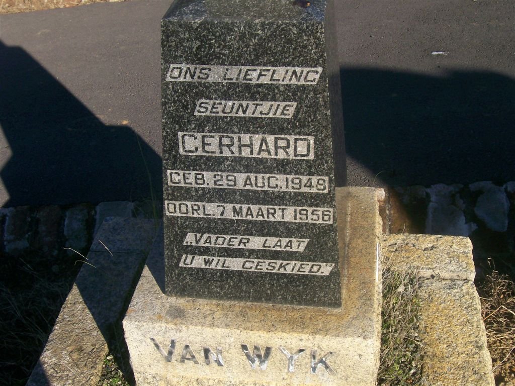 WYK Gerhard, van 1949-1956