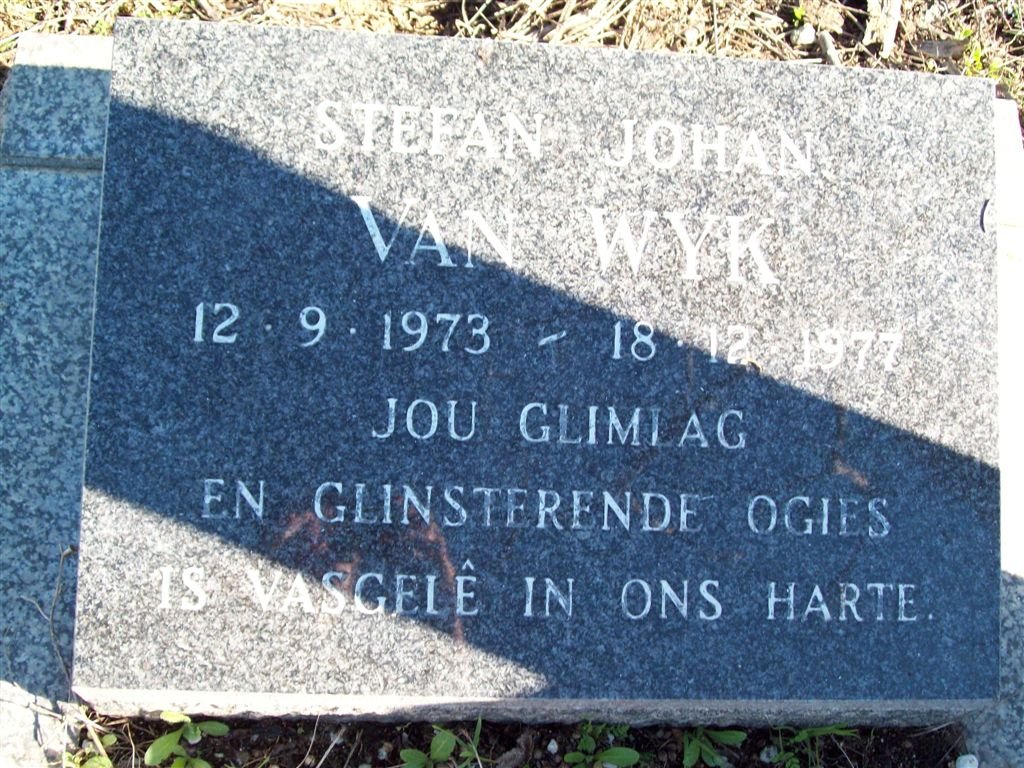 WYK Stefan Johan, van 1973-1977