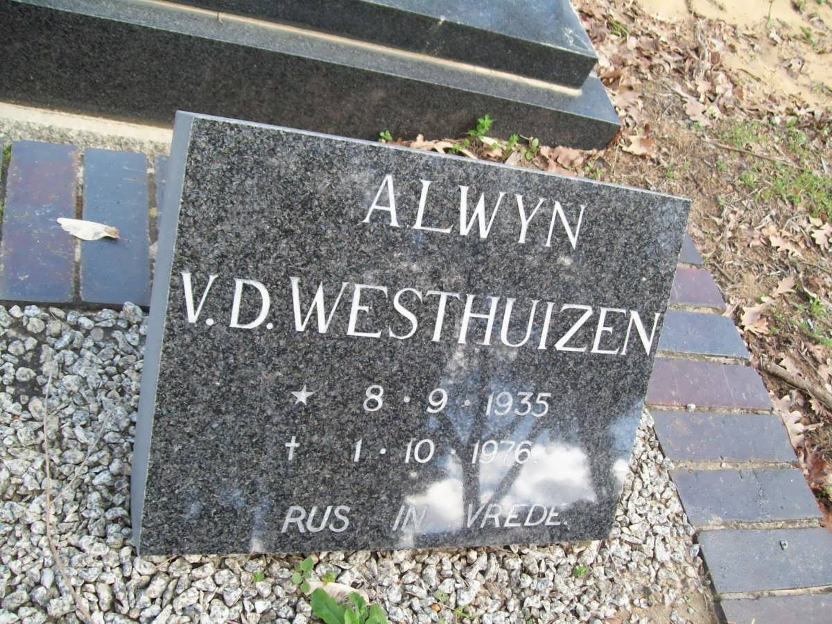 WESTHUIZEN Alwyn, v.d. 1935-1976