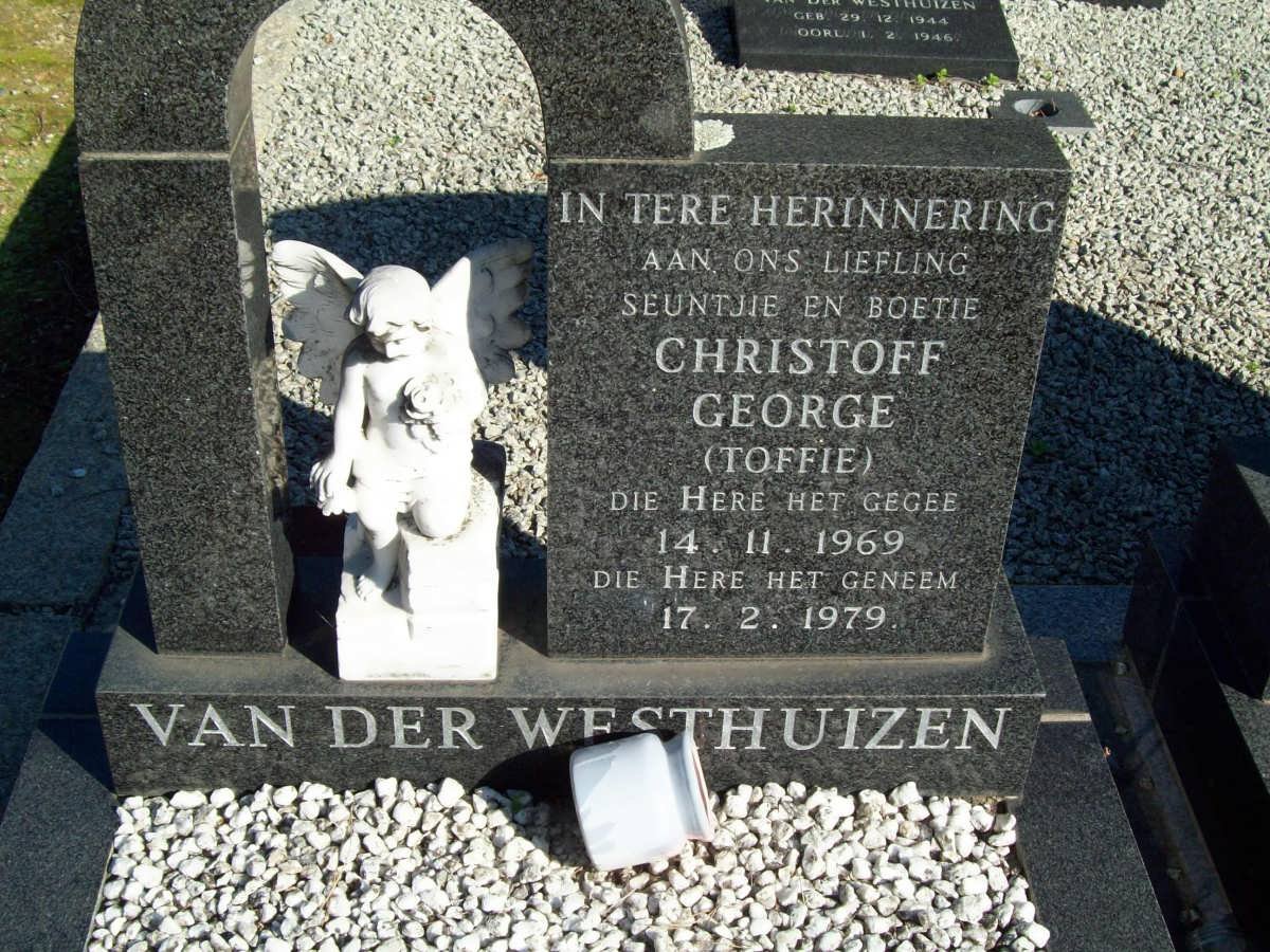 WESTHUIZEN Christoff George, van der 1969-1979