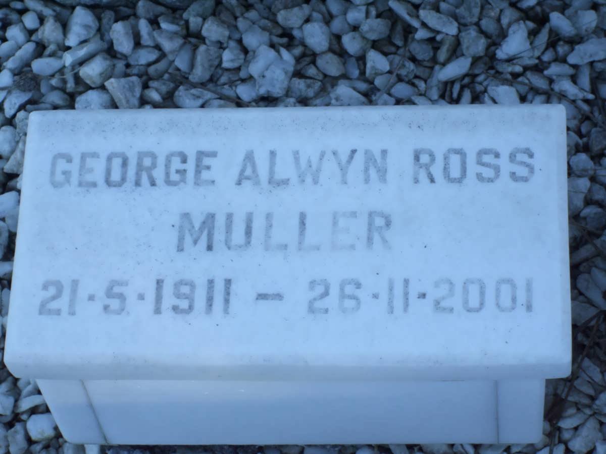 MULLER George Alwyn Ross 1911-2001