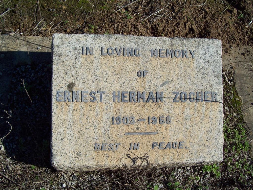 ZOCHER Ernest Herman 1903-1958