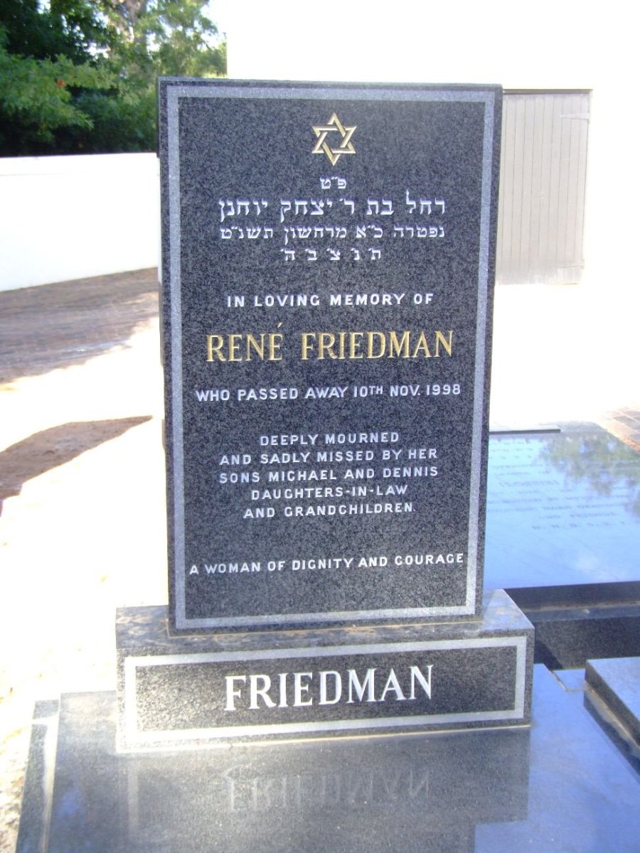 FRIEDMAN René -1998