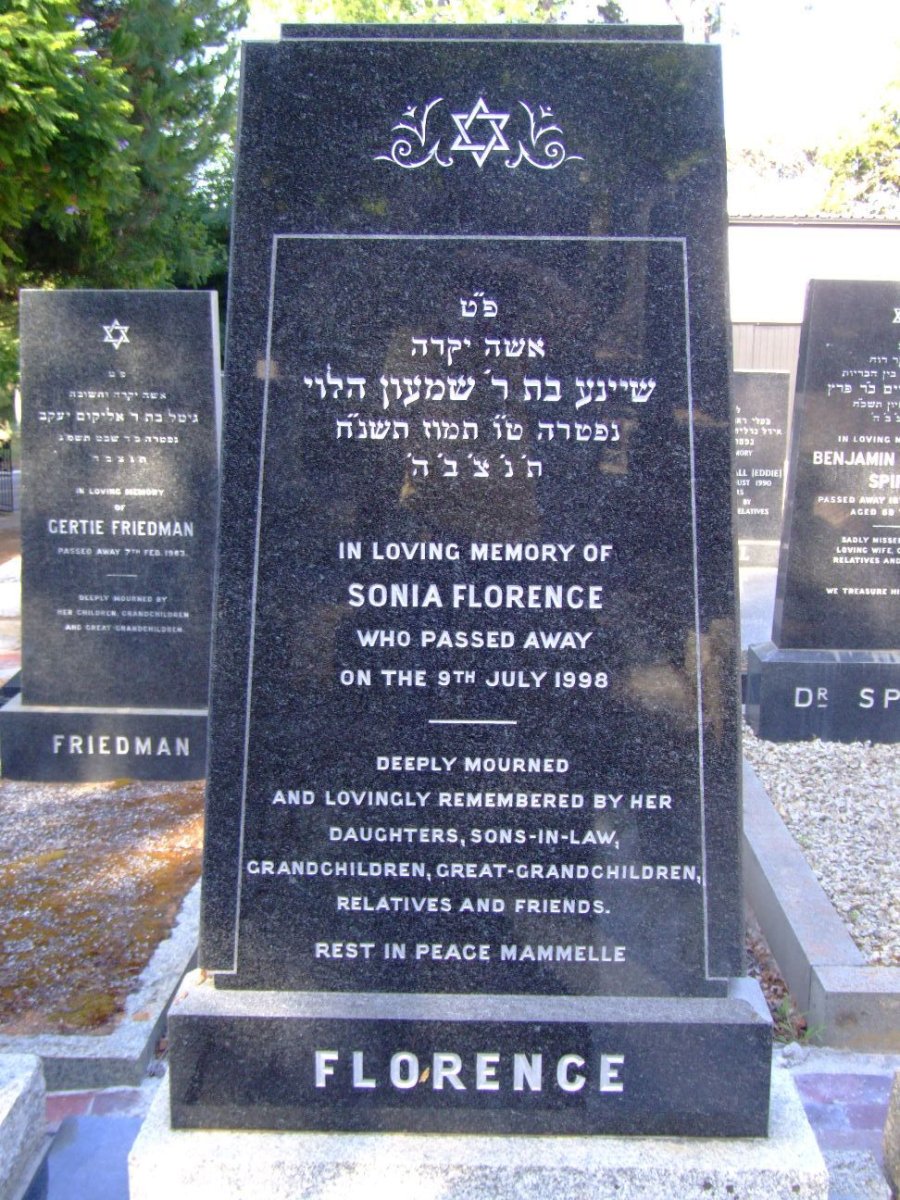 FLORENCE Sonia -1998