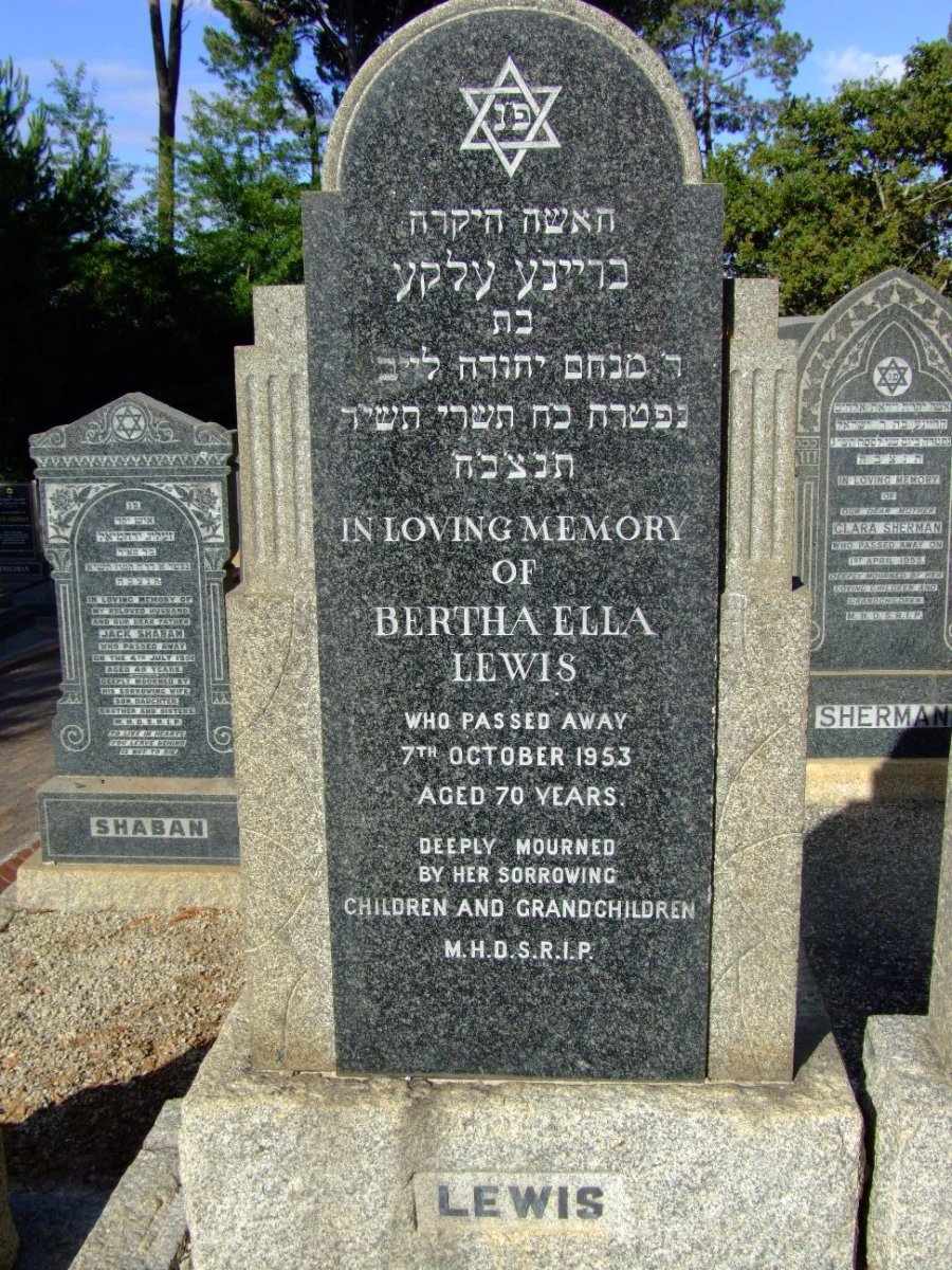 LEWIS Bertha Ella -1953