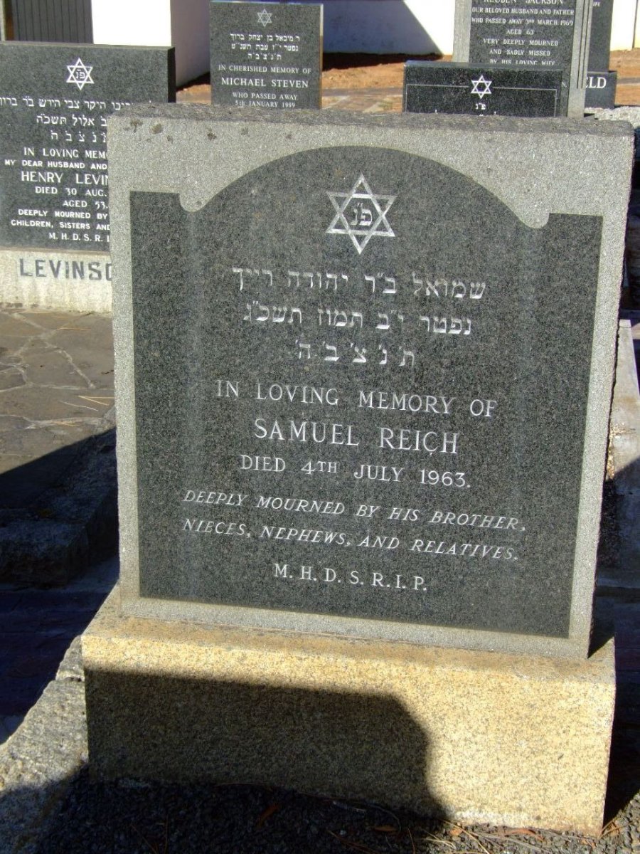 REICH Samuel -1963