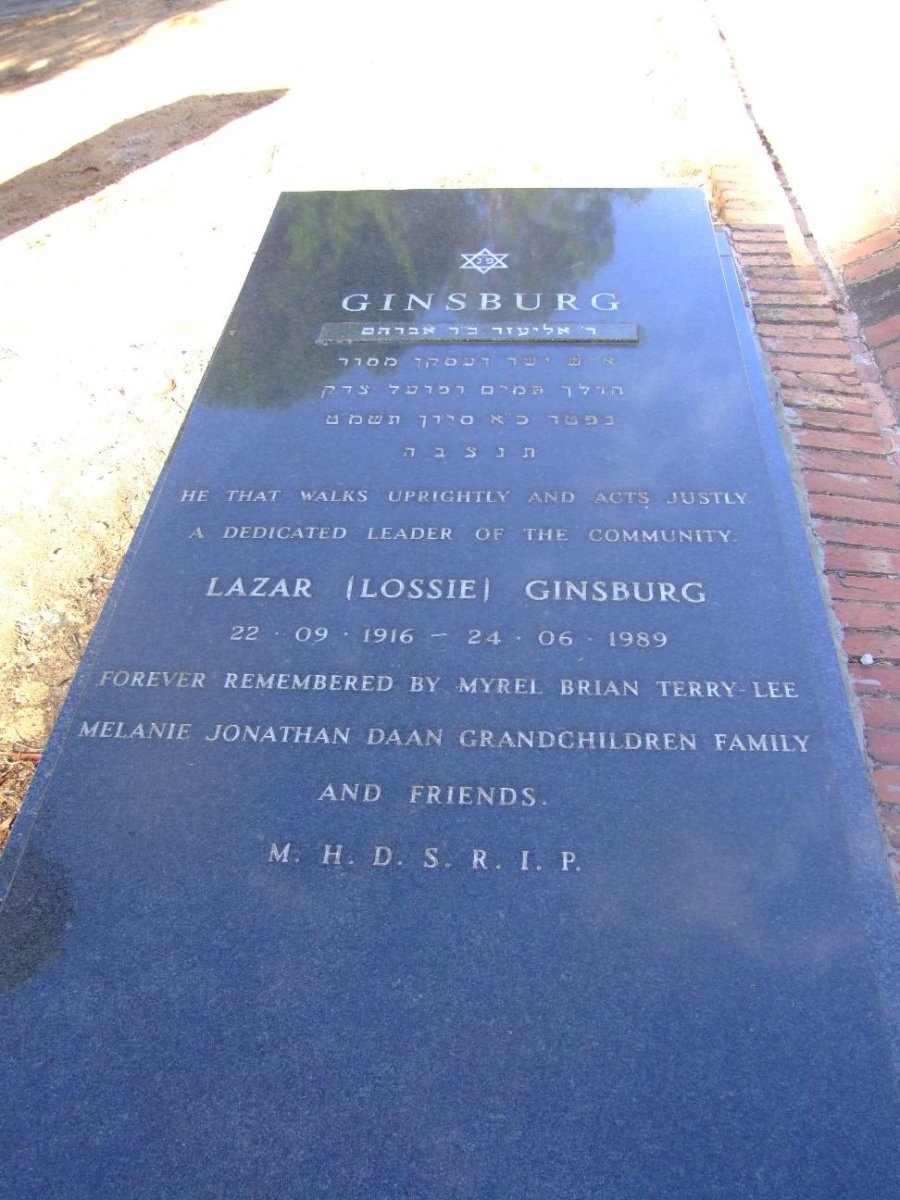 GINSBURG Lazar 1916-1989
