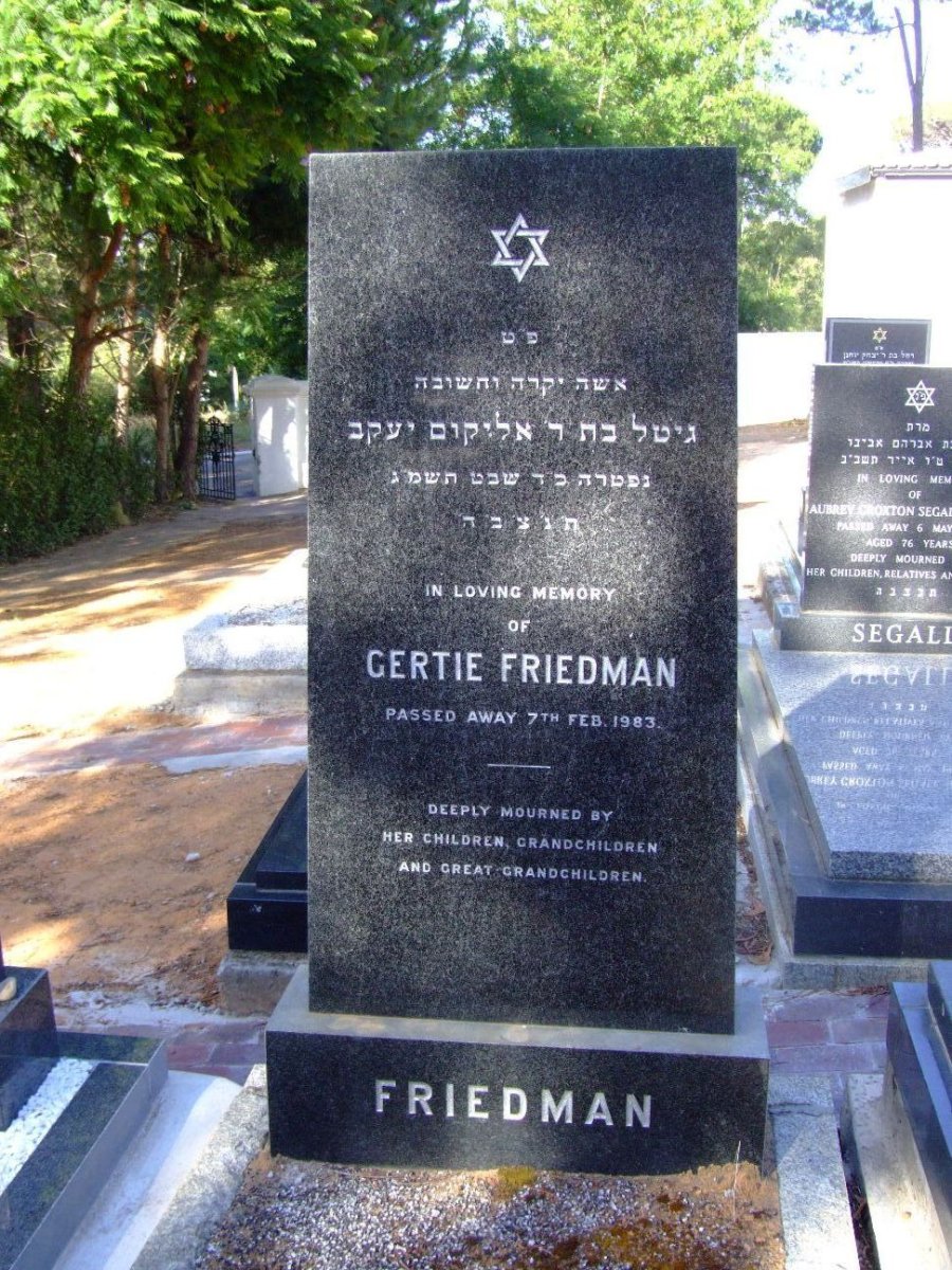 FRIEDMAN Gertie -1983