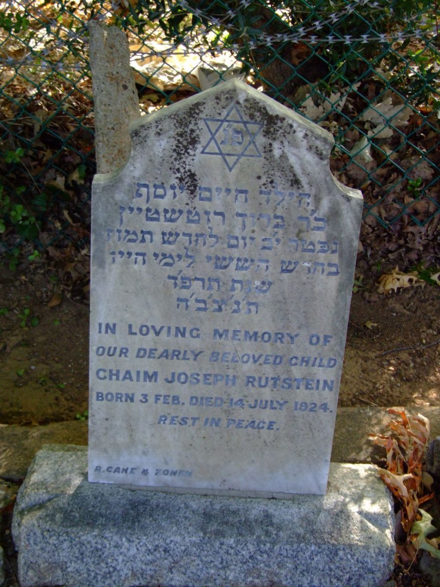 RUTSTEIN Chaim Joseph -1924